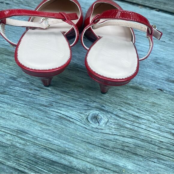 J Crew Pointed-toe heels in Italian patent leather 8.5 in red - Picture 5 of 11